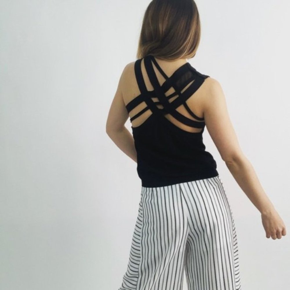Givenchy Paris Black Knit Strappy Top - Picture 2 of 5